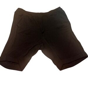 Zerdocean Black Lounge Shorts Plus Size 2X Drawstring Cotton Blend Athleisure